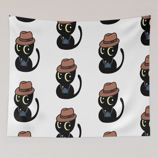Item preview, Funny Black cat is holding a camera designed and sold by Pet Station.