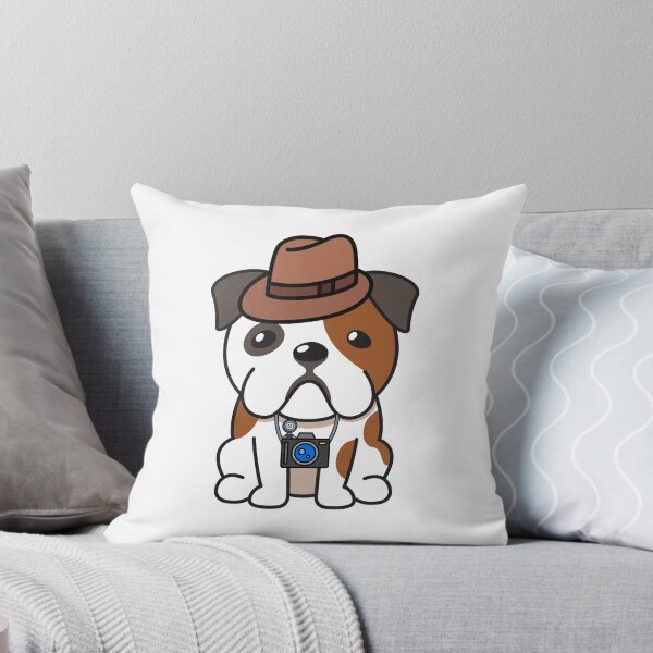 Item preview, Bulldog divertido está sosteniendo una cámara designed and sold by Pet Station.