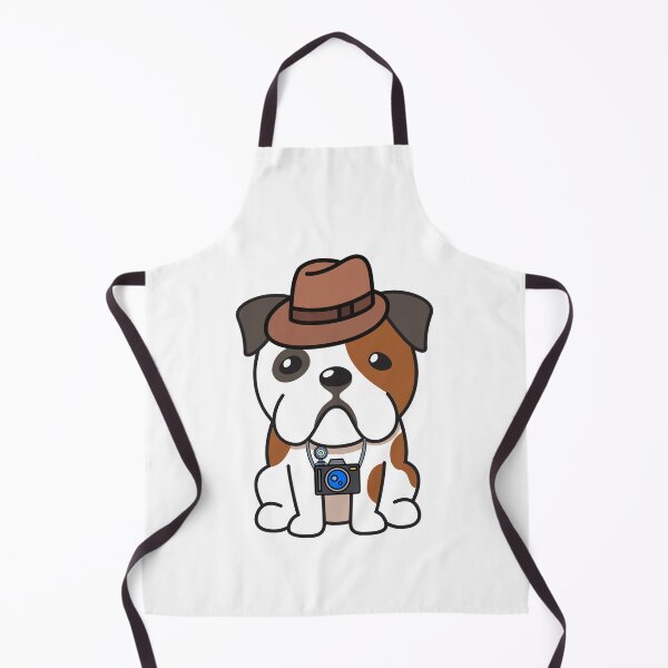 Item preview, Funny Bulldog is holding a camera designed and sold by Pet Station.