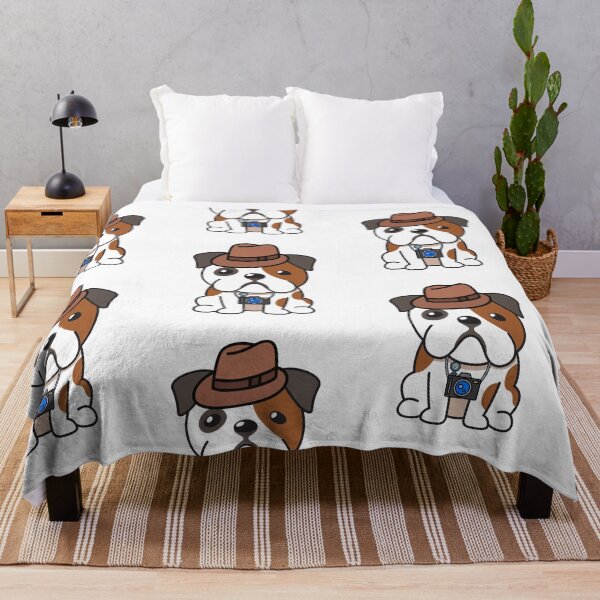 Item preview, Funny Bulldog is holding a camera designed and sold by Pet Station.