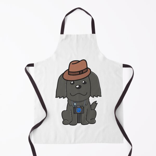 Item preview, Funny Black dog is holding a camera designed and sold by Pet Station.