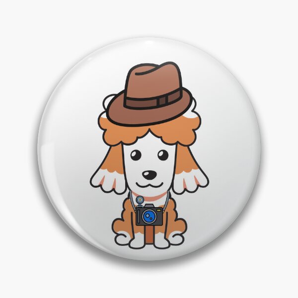 Item preview, Funny Brown dog is holding a camera designed and sold by Pet Station.