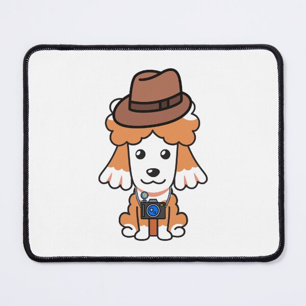 Item preview, Funny Brown dog is holding a camera designed and sold by Pet Station.