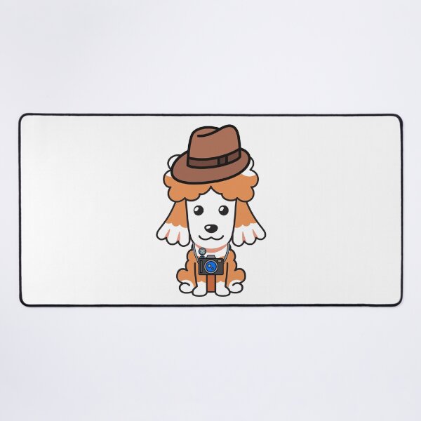 Item preview, Funny Brown dog is holding a camera designed and sold by Pet Station.