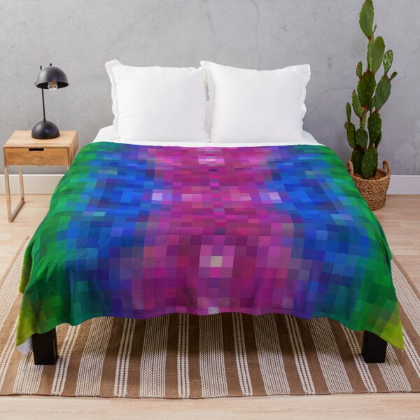 Item preview, Modern Colorful Pixel Gradient Rainbow Pattern Digital Pride Parade designed and sold by Zazizu.
