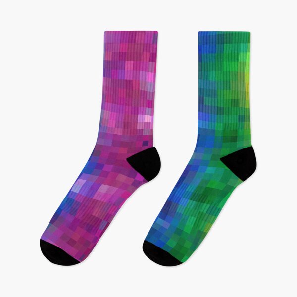 Item preview,  Modern Colorful Pixel Gradient Rainbow Pattern Digital Pride Parade  designed and sold by Zazizu.