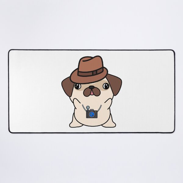 Item preview, Funny Pug is holding a camera designed and sold by Pet Station.