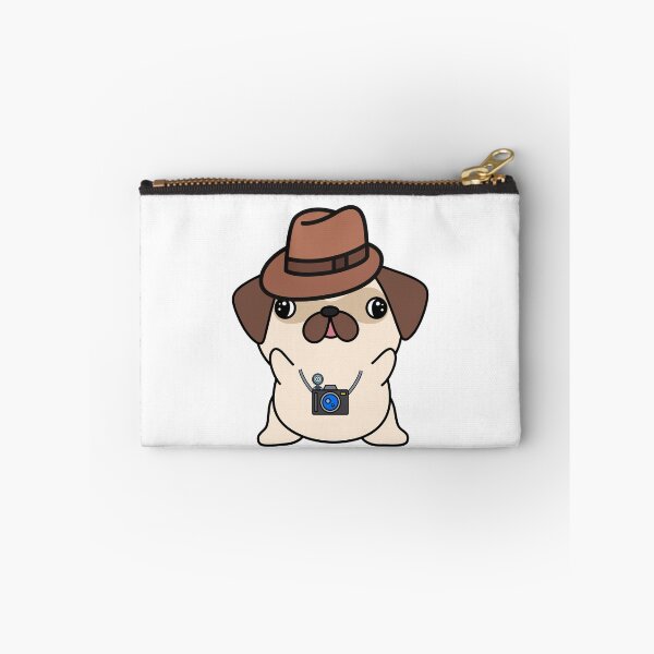 Item preview, Funny Pug is holding a camera designed and sold by Pet Station.