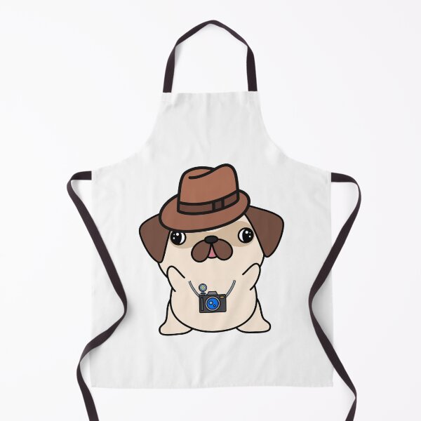 Item preview, Funny Pug is holding a camera designed and sold by Pet Station.