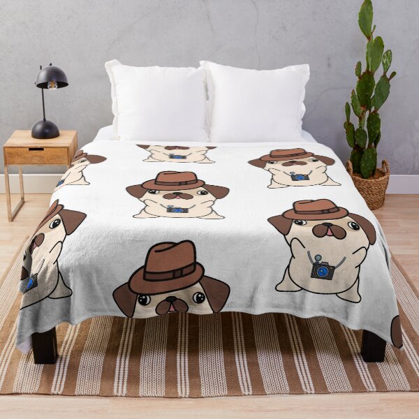 Item preview, Funny Pug is holding a camera designed and sold by Pet Station.