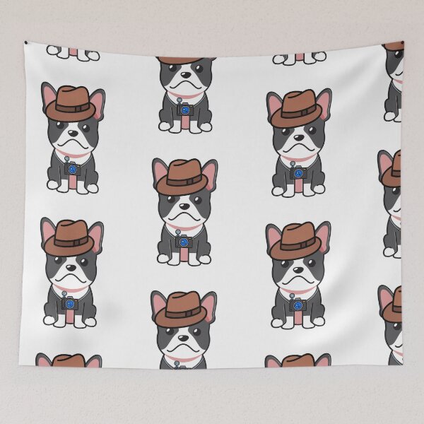 Item preview, Funny French Bulldog is holding a camera designed and sold by Pet Station.