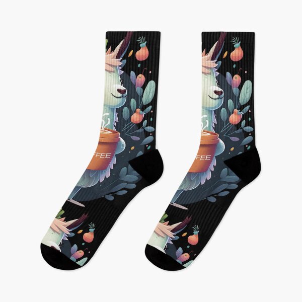 Item preview, Magic Llama & Coffee Kawaii Anime Floral Coffee Lover designed and sold by SecretDicer.