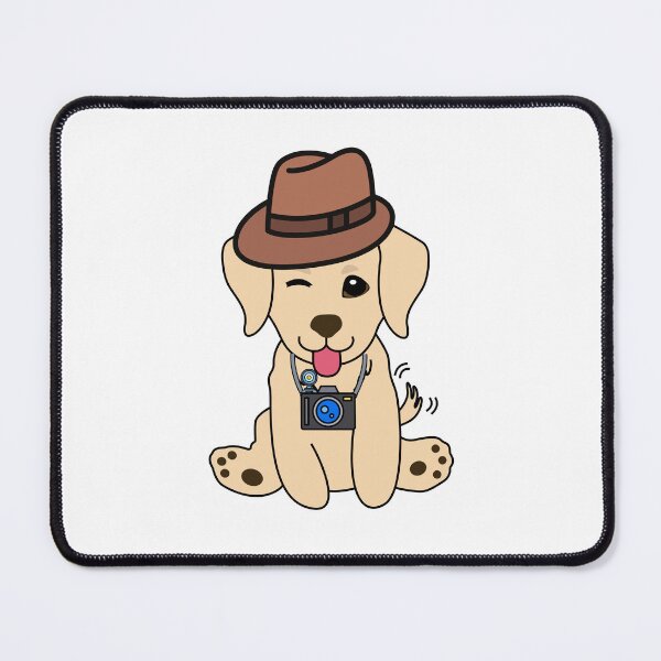 Item preview, Funny Retriever is holding a camera designed and sold by Pet Station.