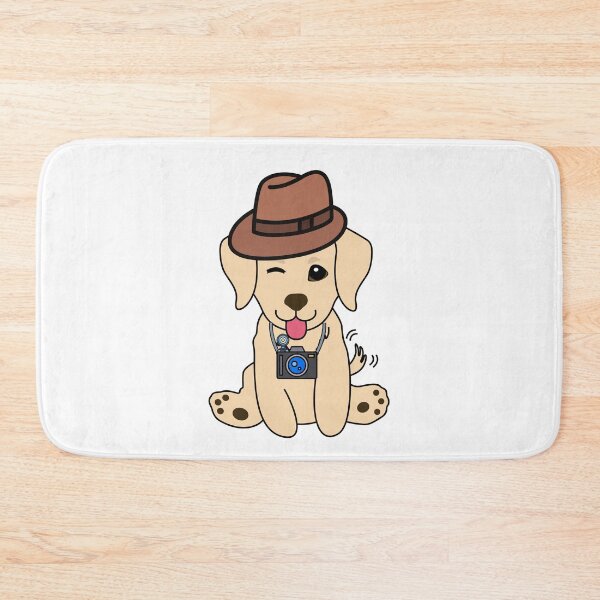 Item preview, Funny Retriever is holding a camera designed and sold by Pet Station.