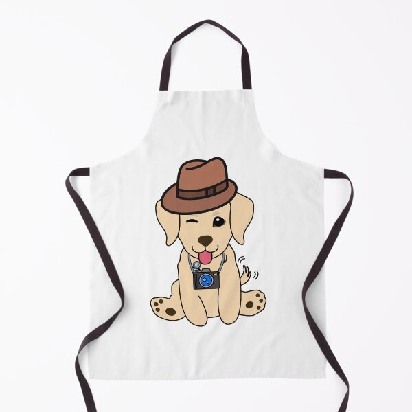 Item preview, Funny Retriever is holding a camera designed and sold by Pet Station.