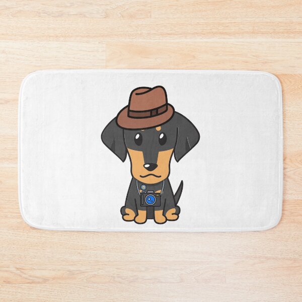 Item preview, Funny Dachshund is holding a camera designed and sold by Pet Station.