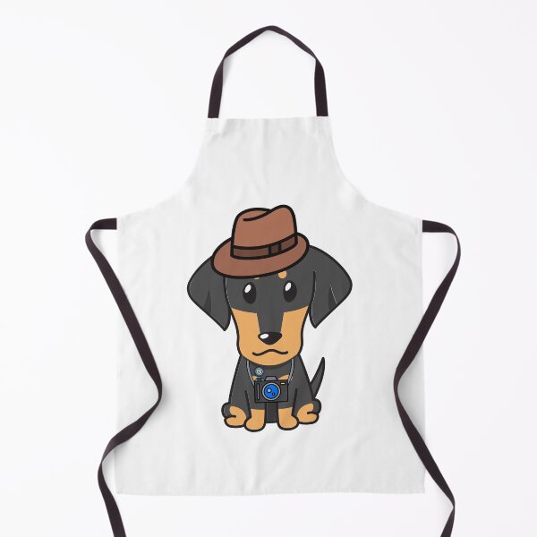 Item preview, Funny Dachshund is holding a camera designed and sold by Pet Station.