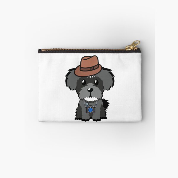 Item preview, Funny Schnauzer is holding a camera designed and sold by Pet Station.