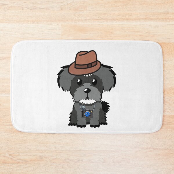 Item preview, Funny Schnauzer is holding a camera designed and sold by Pet Station.