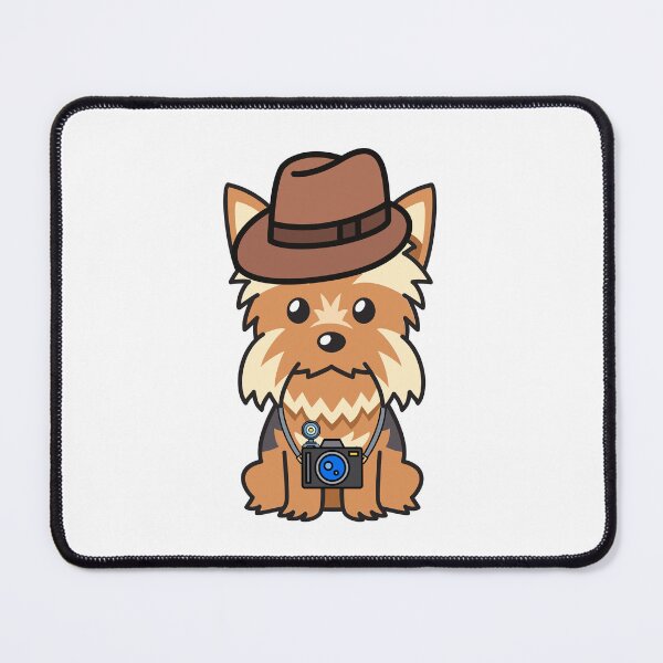 Item preview, Funny Yorkshire Terrier is holding a camera designed and sold by Pet Station.