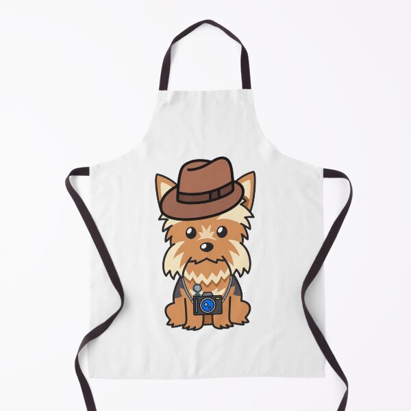 Item preview, Funny Yorkshire Terrier is holding a camera designed and sold by Pet Station.