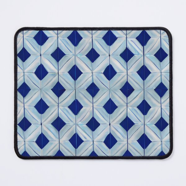 Item preview, Lazuli Blue Chevron Pattern designed and sold by CraftyDownloads.