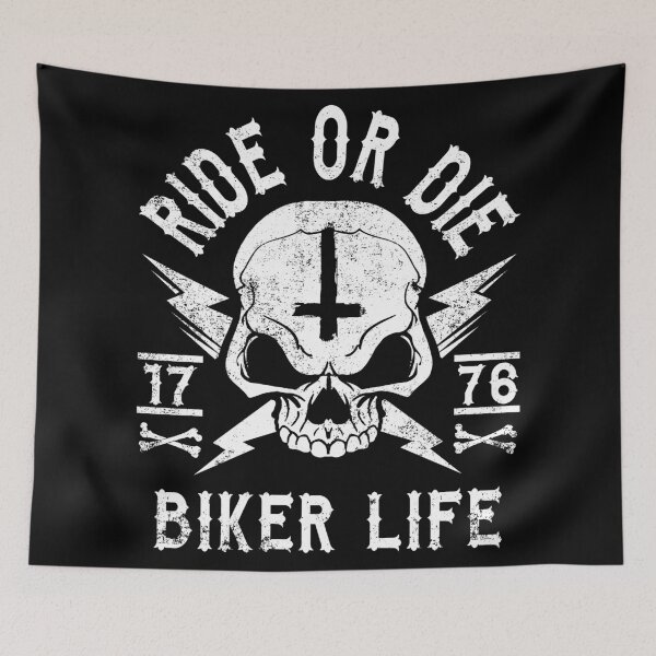 Item preview, RIDE OR DIE - BIKER LIFE designed and sold by ShirtWreck.