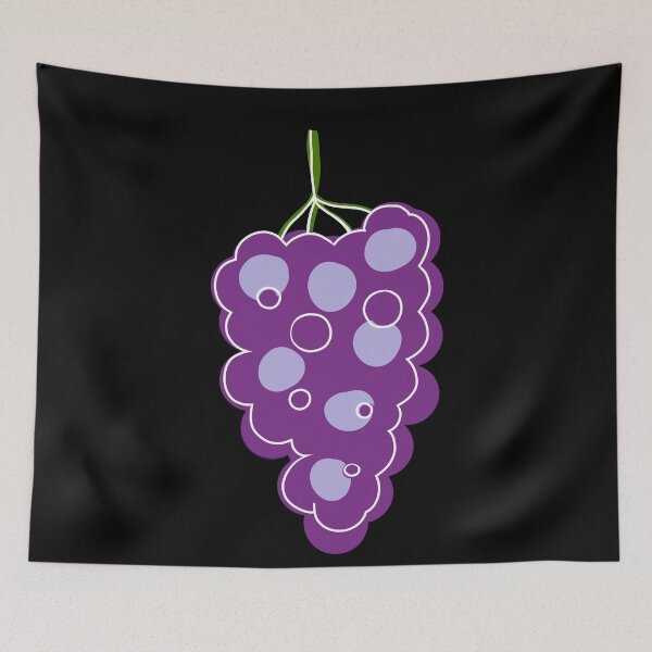 Item preview, Minimalist grape bunch designed and sold by anycolorart.
