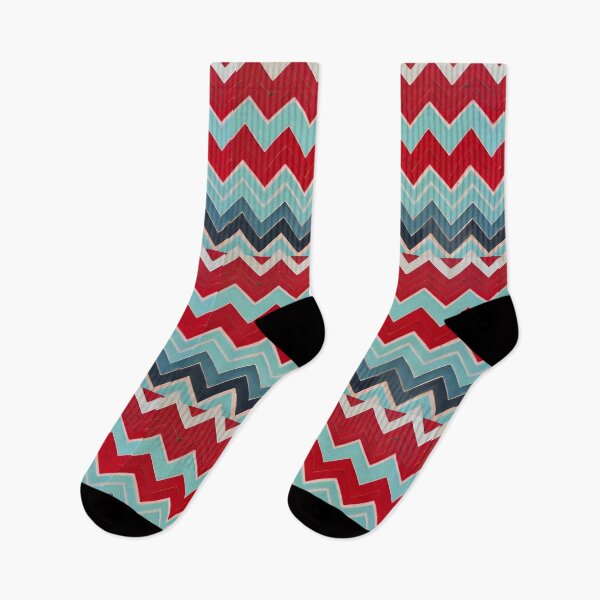 Item preview, Red and Blue Chevron Pattern designed and sold by CraftyDownloads.