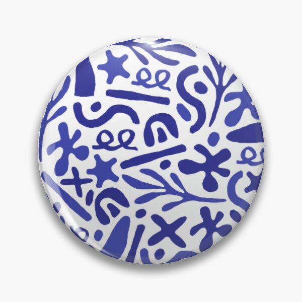 Item preview, Blue abstract pattern with different shapes designed and sold by TeePassion.