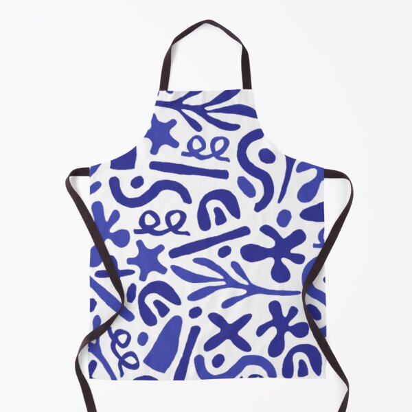 Item preview, Blue abstract pattern with different shapes designed and sold by TeePassion.
