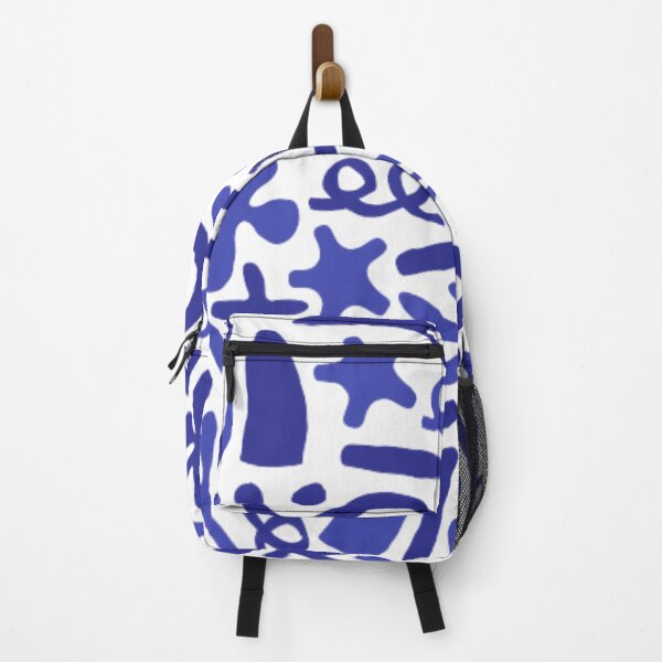Item preview, Blue abstract pattern with different shapes designed and sold by TeePassion.