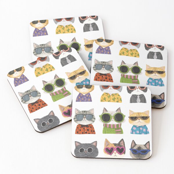 Item preview, Cool Cats with Sunglasses designed and sold by bessiebananas.