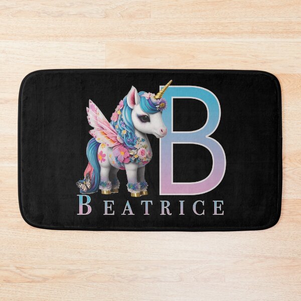 Item preview, Beatrice name with a cute unicorn designed and sold by Lubellebubble20.