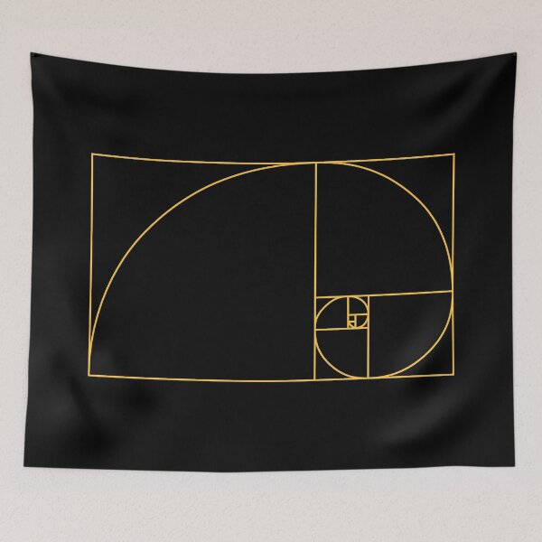 Item preview, Fibonacci Golden Ratio Spiral designed and sold by Sfumata Illustration.
