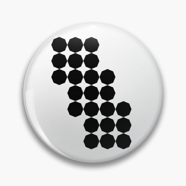 Item preview, Black Octagons on White designed and sold by Shapes-Mania.