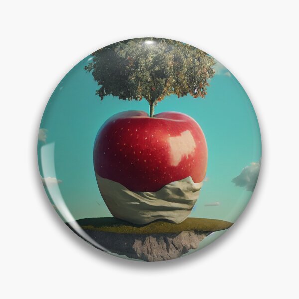 Artikelvorschau, A Mop in the Sky An Apple Scene Digital Painting entworfen und verkauft von CodeAndColors.