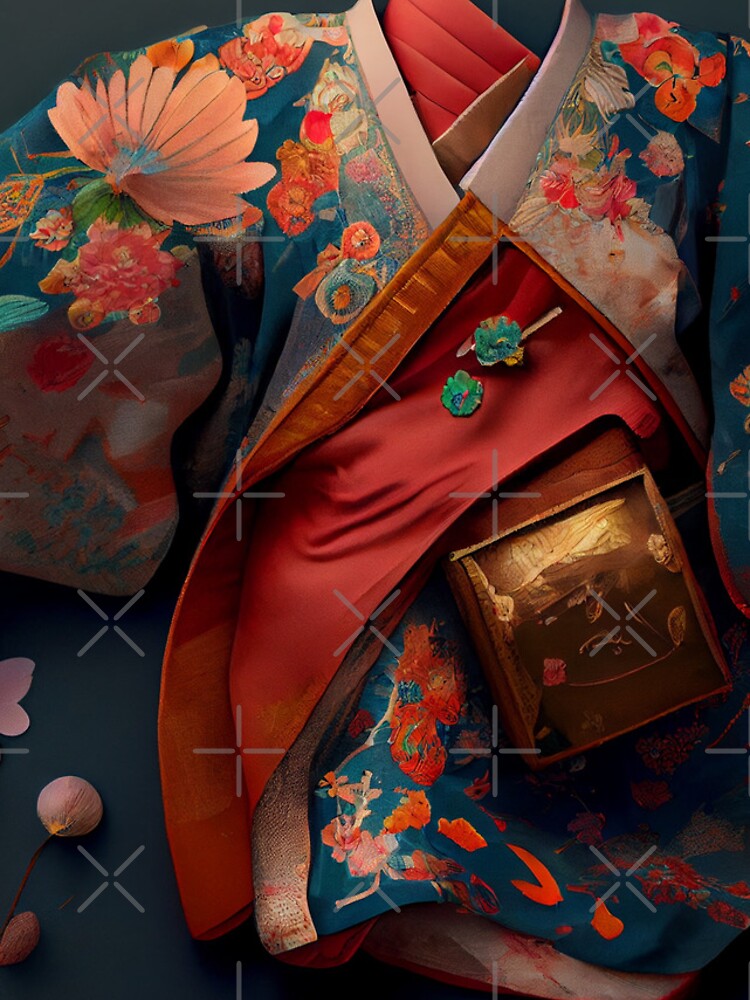 Imagen 4 de 4, Funda de iPhone con la obra Kimonos Pocket Treasures Digital Painting, diseñada y vendida por CodeAndColors.