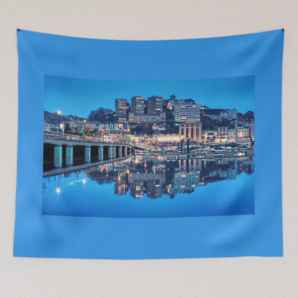 Item preview, Torquay Harbour Night designed and sold by Alisonchambers2.