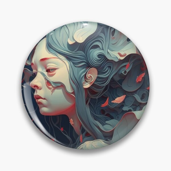 Item preview, Decorated Woman Portrait designed and sold by aiko-art.