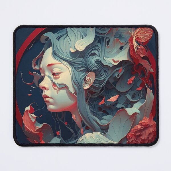 Item preview, Decorated Woman Portrait designed and sold by aiko-art.