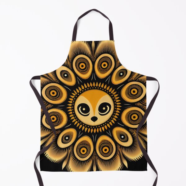 Artikelvorschau, Circular Cute Furry Art Deco Pattern Digital Painting entworfen und verkauft von CodeAndColors.