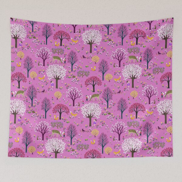 Item preview, Spring Garden in pink designed and sold by Gaia Marfurt.