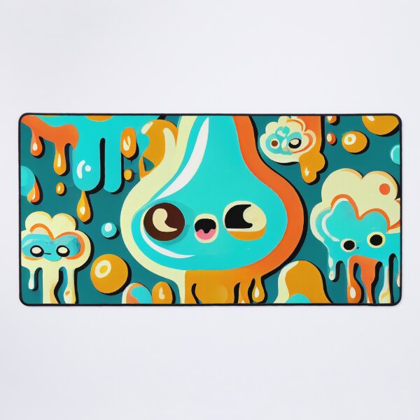 Artikelvorschau, Extreme Kawaii Fluid Industrial Pattern Digital Painting entworfen und verkauft von CodeAndColors.