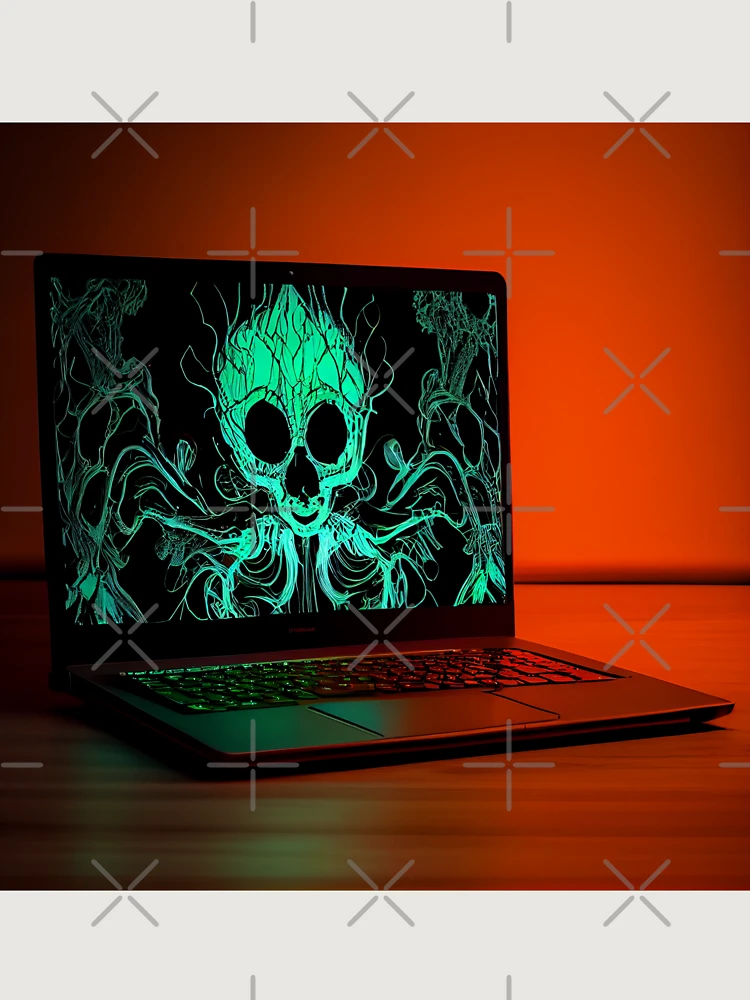 Thumbnail 6 von 6, Premium Oversized Pullover, Tremble in Mellow Laptop Glow Digital Painting designt und verkauft von CodeAndColors.