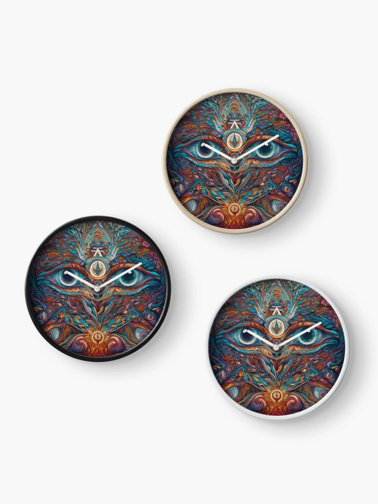 Thumbnail 3 of 4, Clock, Third Eye designed and sold by SeedDesign.