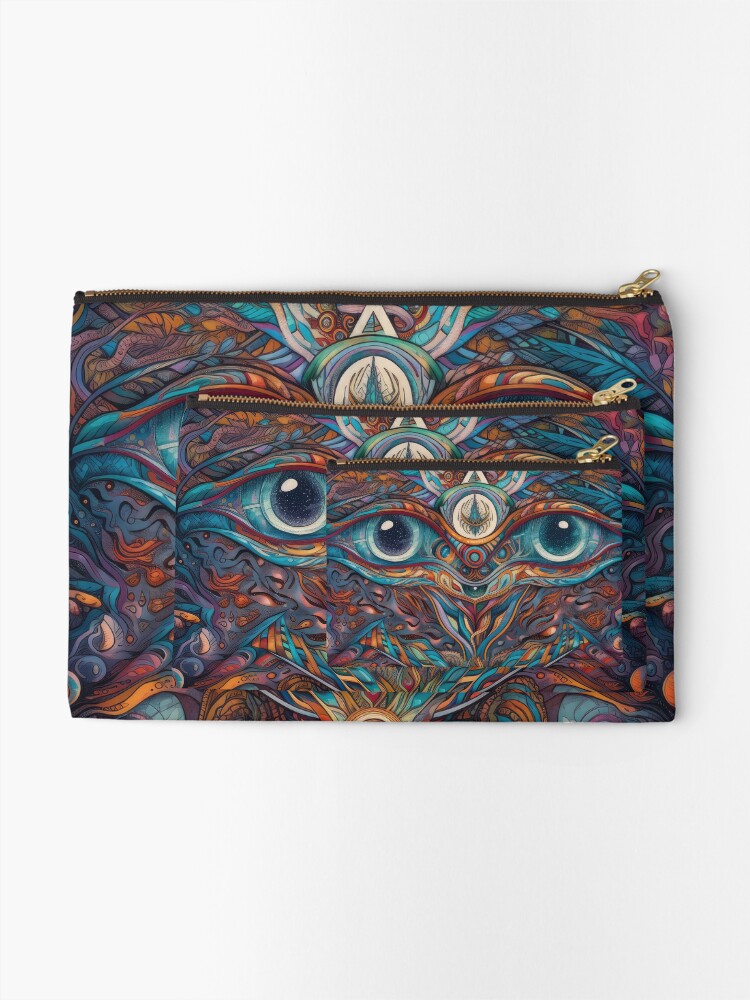 Thumbnail 2 of 4, Zipper Pouch, Third Eye designed and sold by SeedDesign.