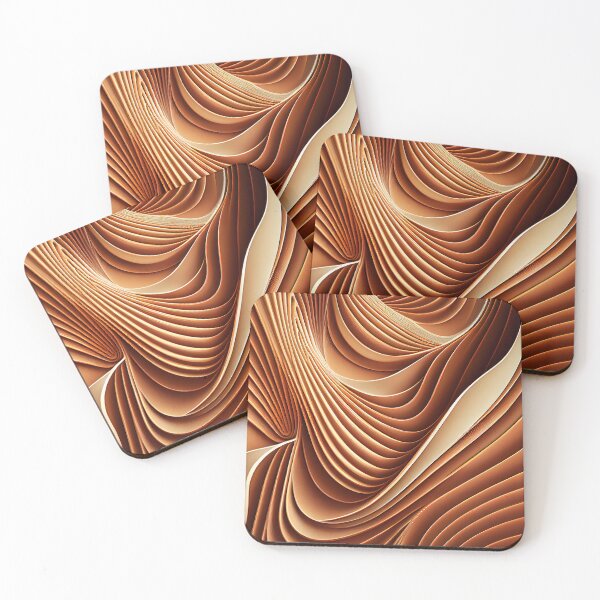 Item preview, Clay Semi Abstract Line Pattern Digital Painting designed and sold by CodeAndColors.