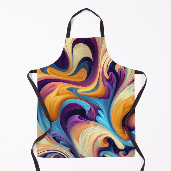 Item preview, Fluid Soft Impressionist Latin Pattern Digital Painting designed and sold by CodeAndColors.