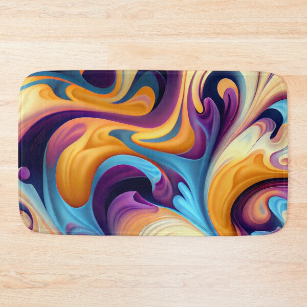 Item preview, Fluid Soft Impressionist Latin Pattern Digital Painting designed and sold by CodeAndColors.